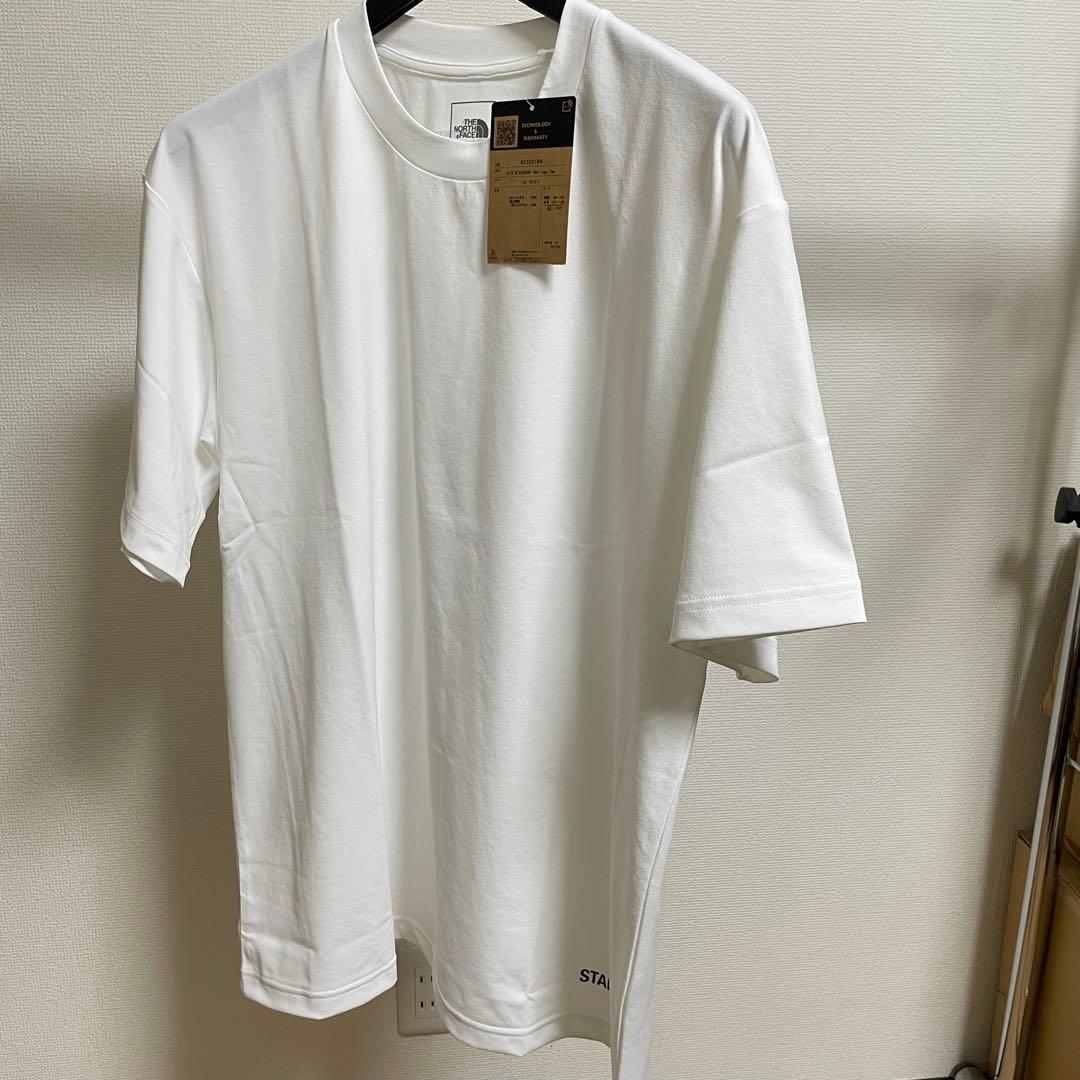 ノースフェイス スタンダード限定 Tシャツ スタンダードヘムロゴティー【XL】白