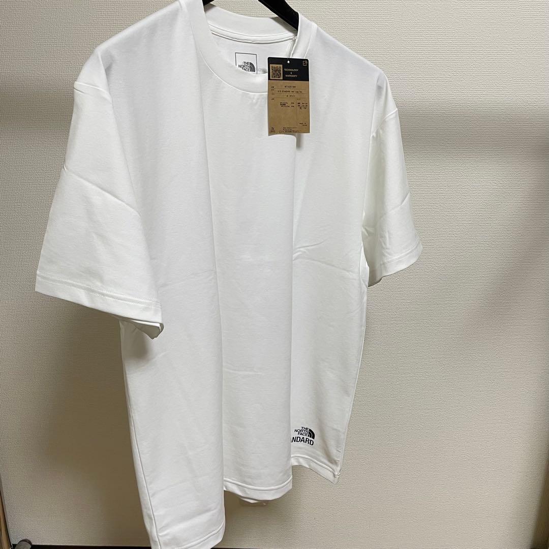 ノースフェイス スタンダード限定 Tシャツ スタンダードヘムロゴティー【XL】白