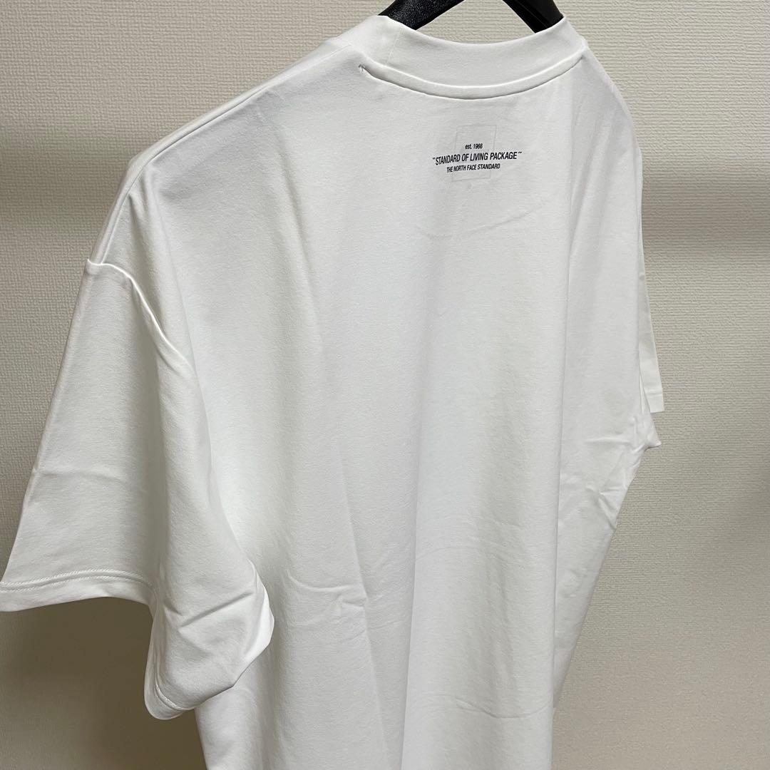 ノースフェイス スタンダード限定 Tシャツ スタンダードヘムロゴティー【XL】白