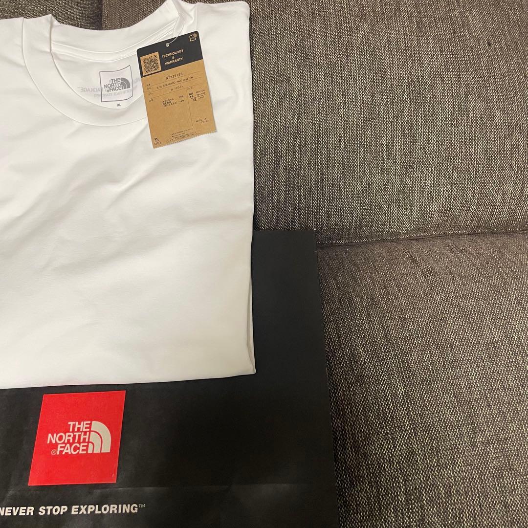 ノースフェイス スタンダード限定 Tシャツ スタンダードヘムロゴティー【XL】白