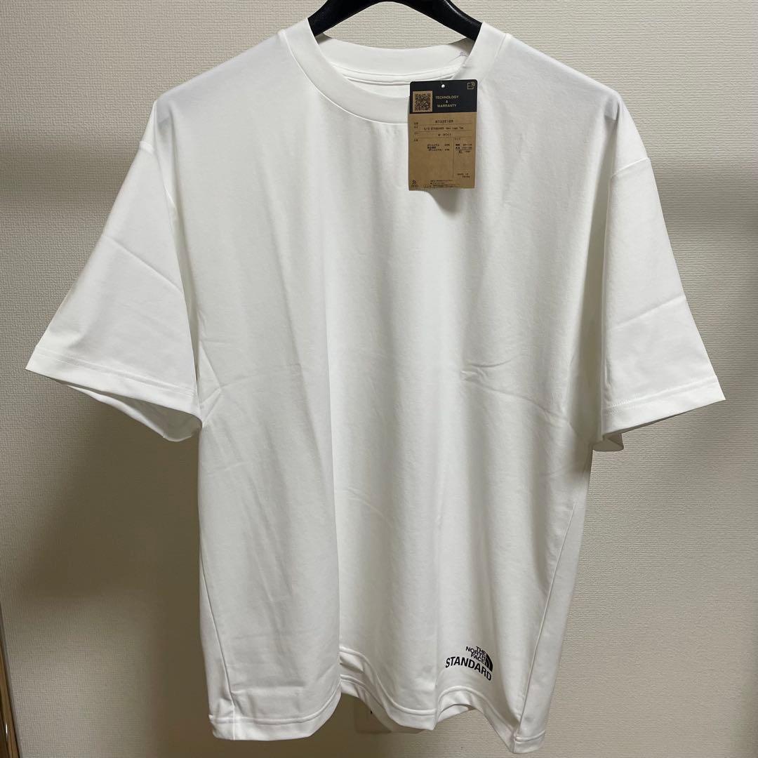 ノースフェイス スタンダード限定 Tシャツ スタンダードヘムロゴティー【XL】白