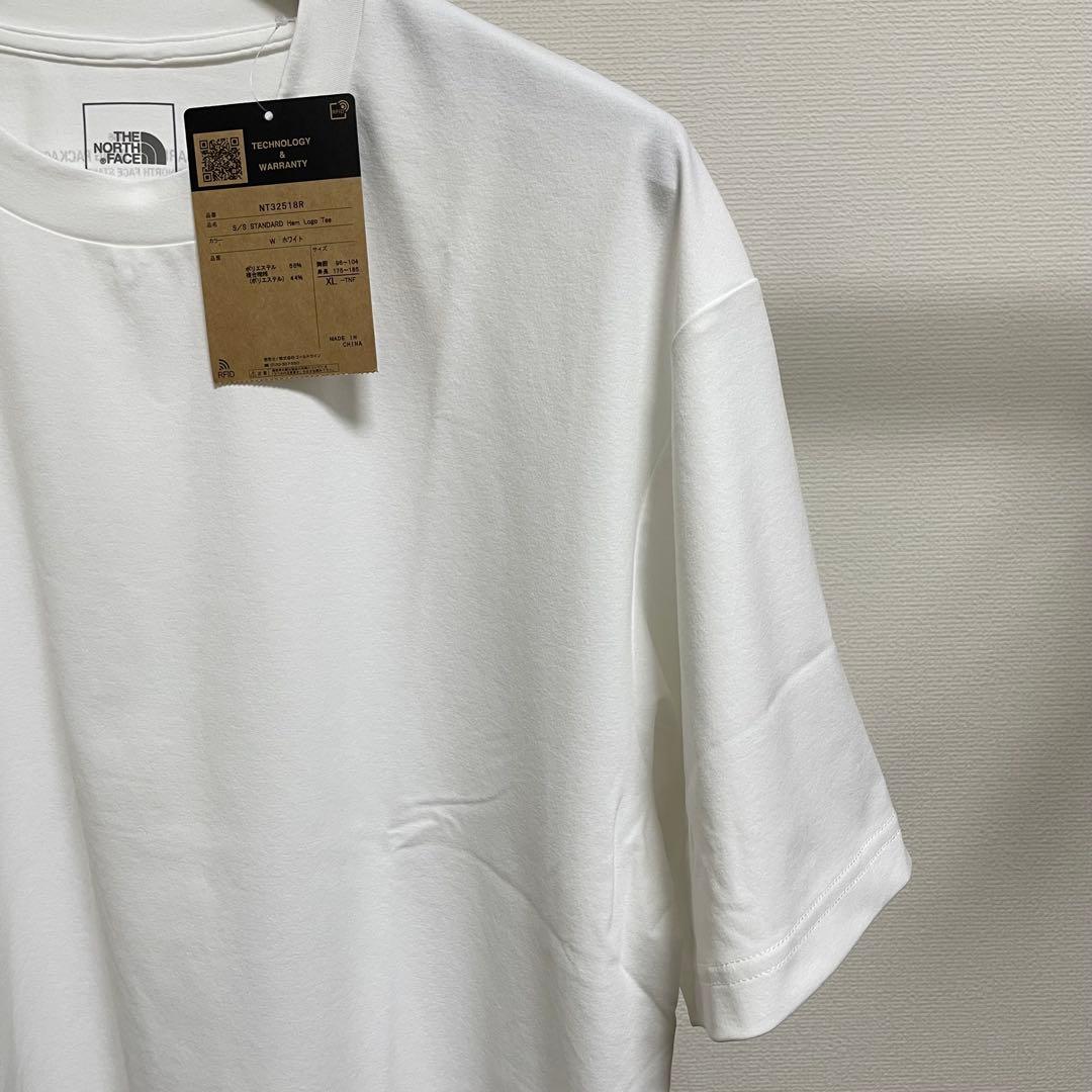 ノースフェイス スタンダード限定 Tシャツ スタンダードヘムロゴティー【XL】白