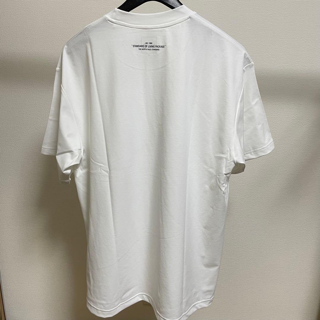 ノースフェイス スタンダード限定 Tシャツ スタンダードヘムロゴティー【XL】白