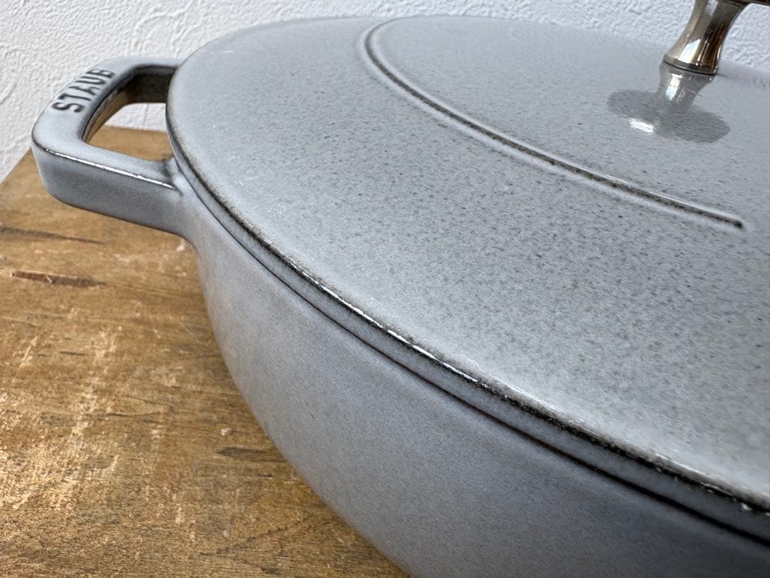 ♡にこ♡！ STAUB ストウブ 鍋 ブレイザー ソテーパン グレー