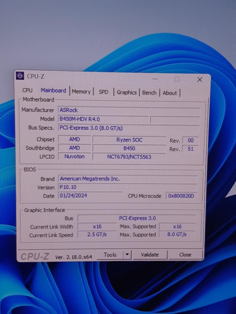 自作PC　RYZEN5 2600X・8GB・128GB・GTX950・WIN11
