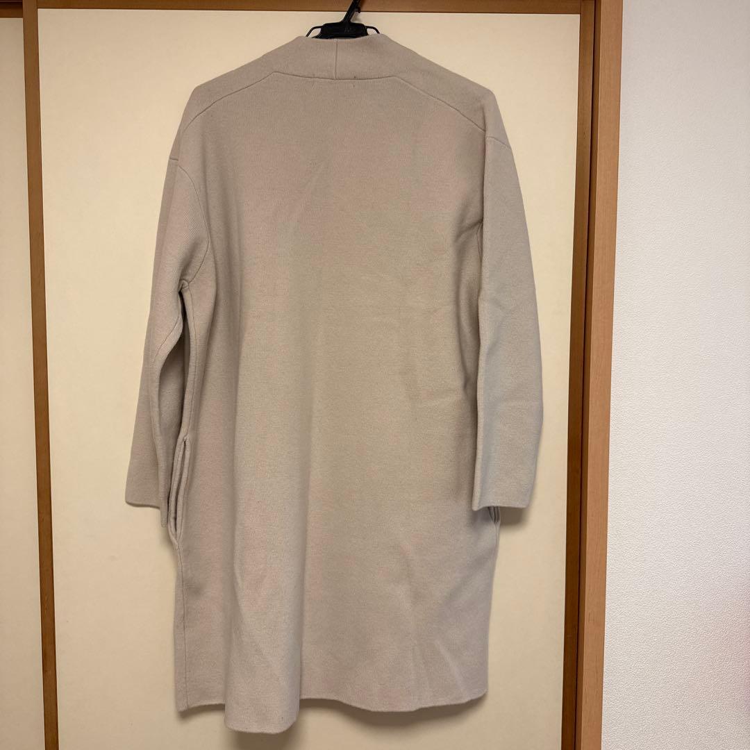 ※翌日までお値下げ アンタイトル　ベージュ ロングコート オープンフロントLL