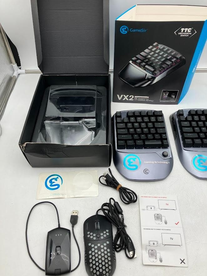GameSir VX2 分割型キーボード 片手ゲーミングキーボード＆マウス