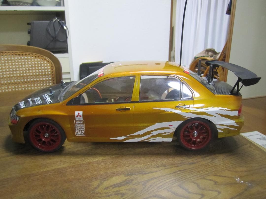 かず 1/10 TA03F ランエボ フルベア レアシャーシ 完全動作品