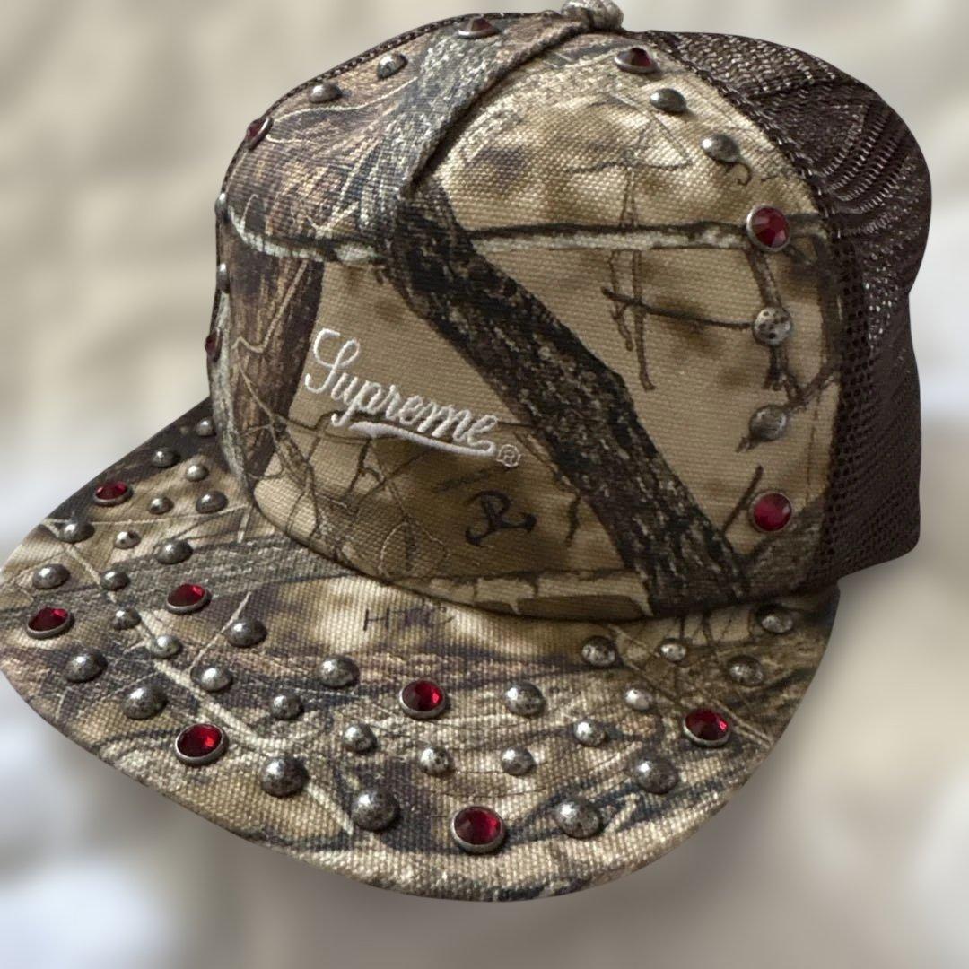 supreme b.b.simon スタッズメッシュキャップ