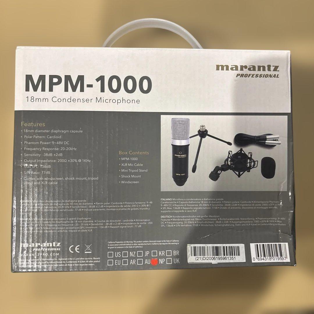 Marantz マランツプロ コンデンサーマイクMPM-1000