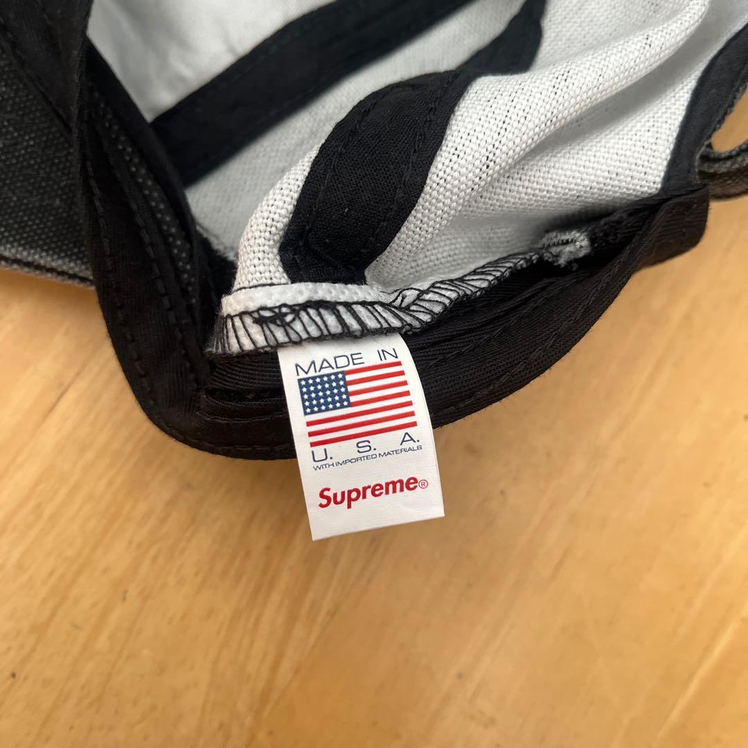 Supreme Sロゴ キャップ ブラック
