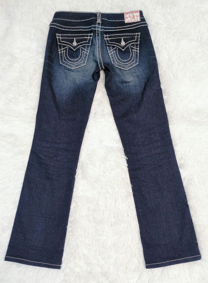 TRUE RELIGION トゥルーレリジョン ストレートデニム スワロフスキー
