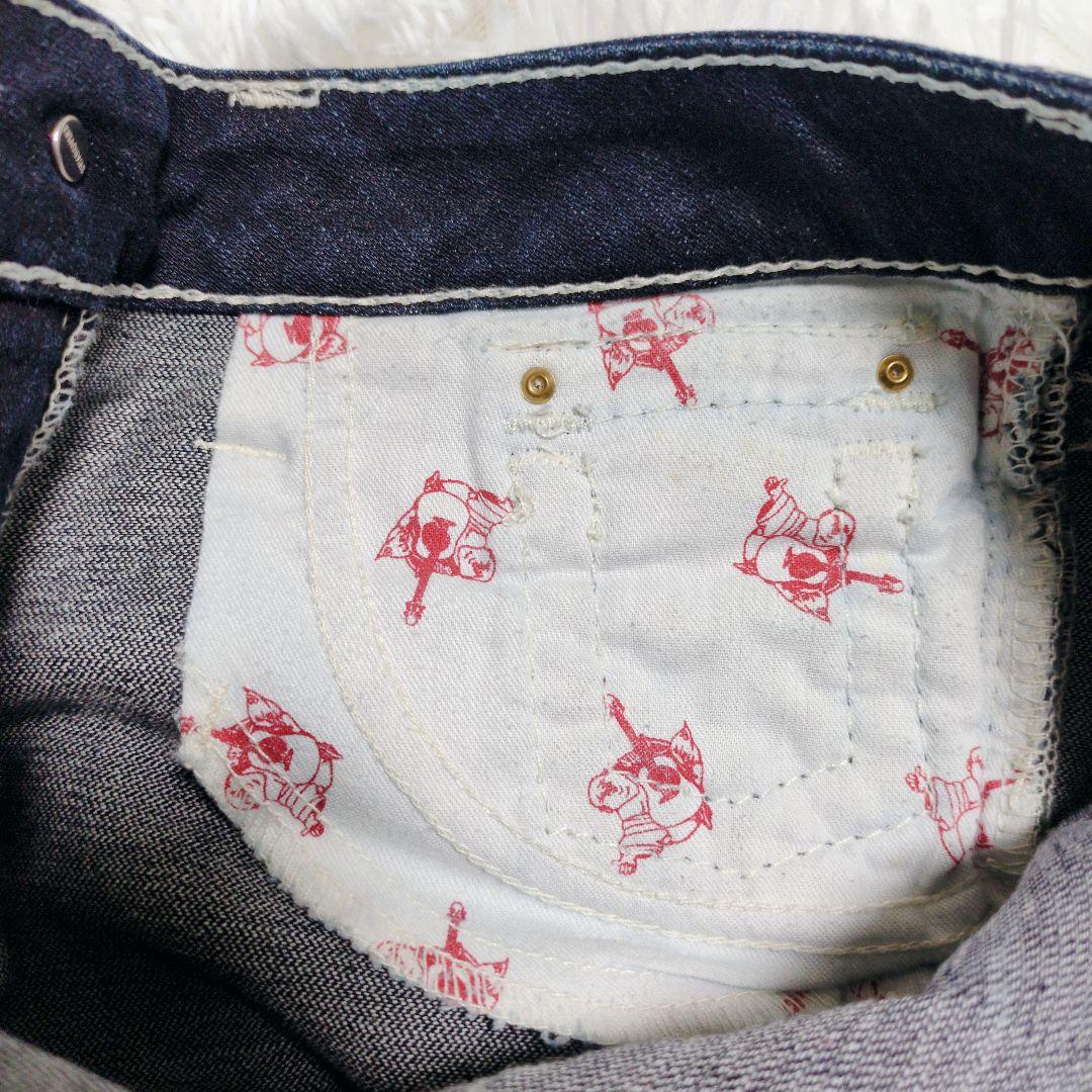TRUE RELIGION トゥルーレリジョン ストレートデニム スワロフスキー