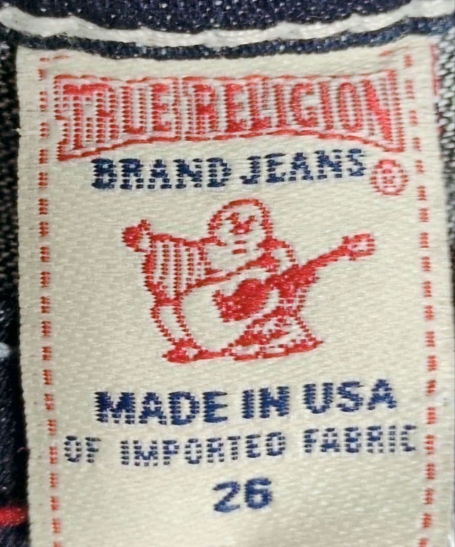 TRUE RELIGION トゥルーレリジョン ストレートデニム スワロフスキー