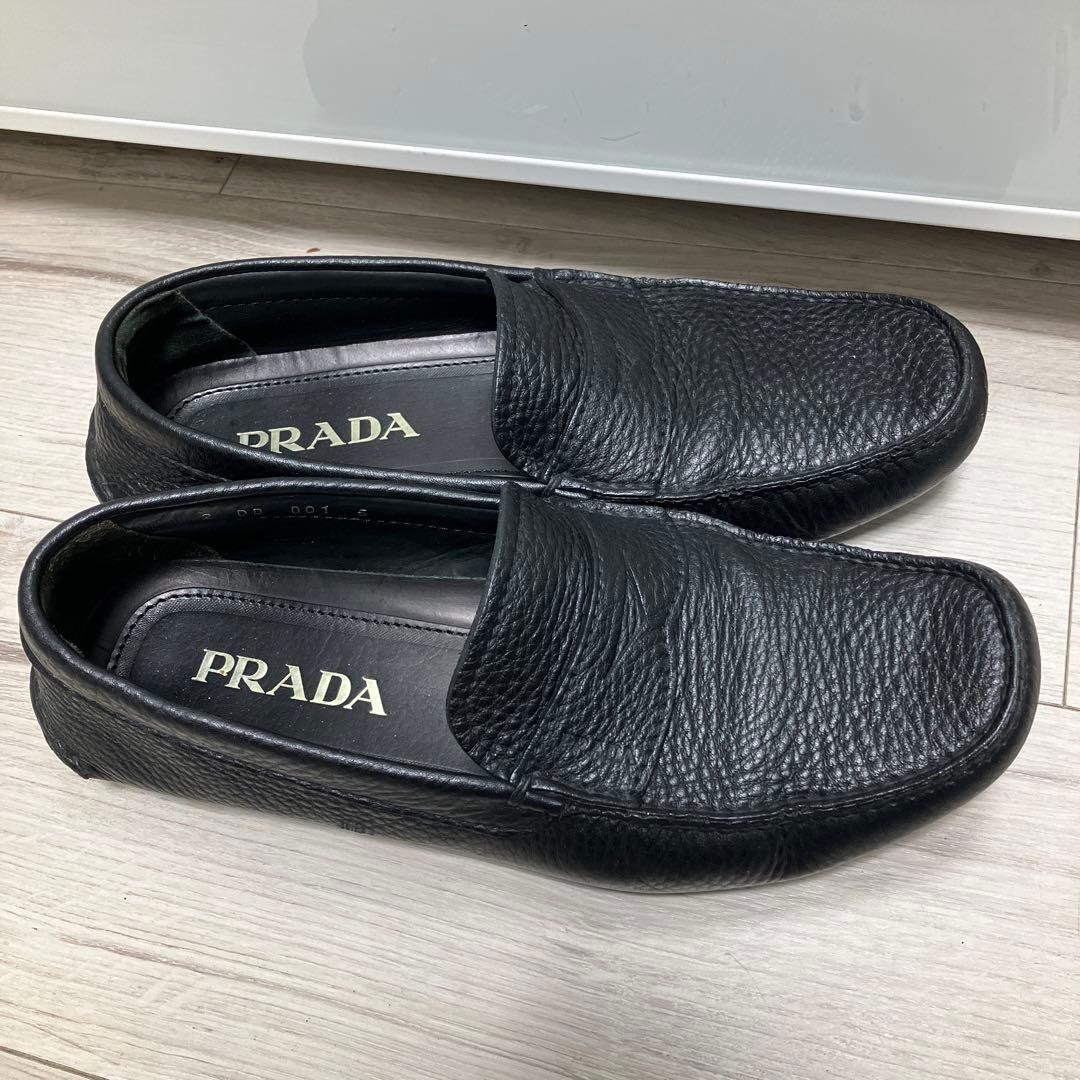 [美品】PRADA プラダ　ドライビングシューズ　メンズ　サイズ5