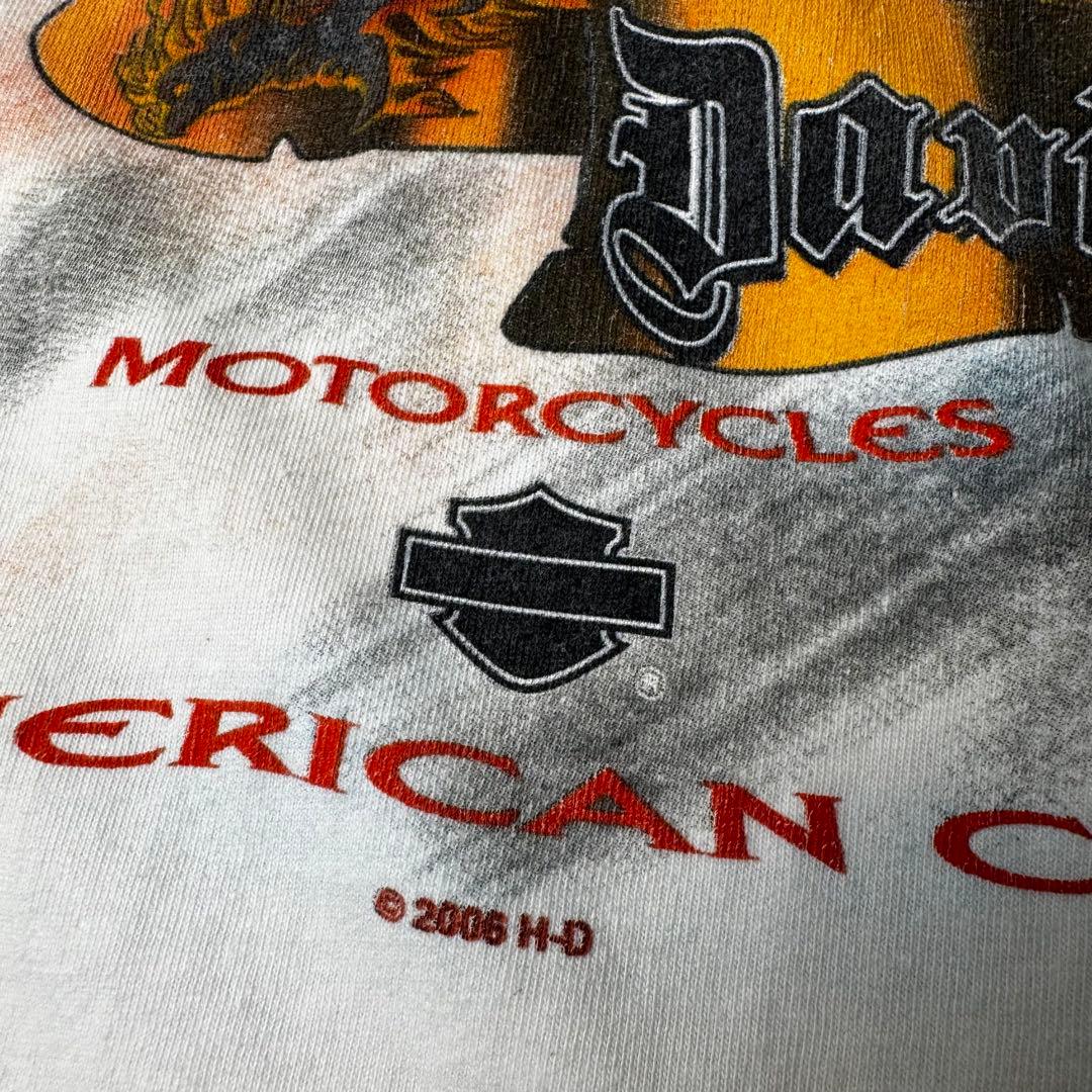 HARLEY-DAVIDSON ファイヤーイーグル カリブ海 ノースリーブ 白