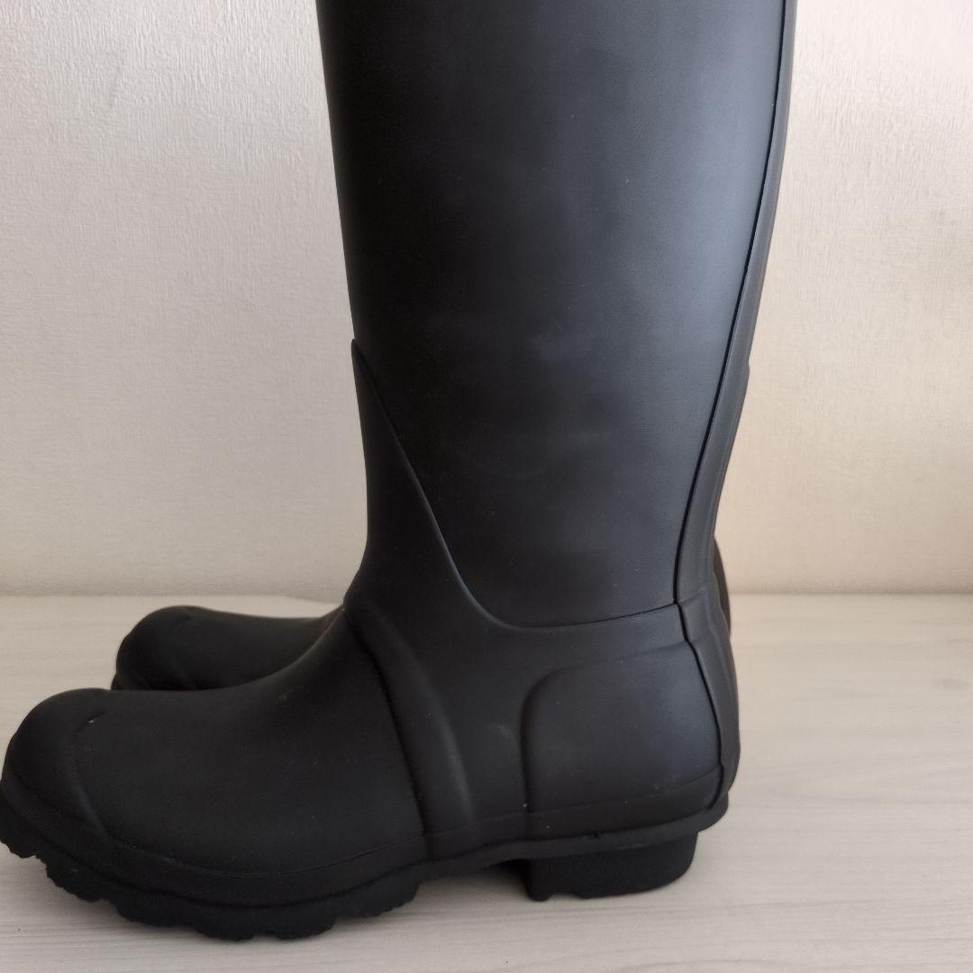 HUNTER ブラック 長靴 バックル付き　23cm