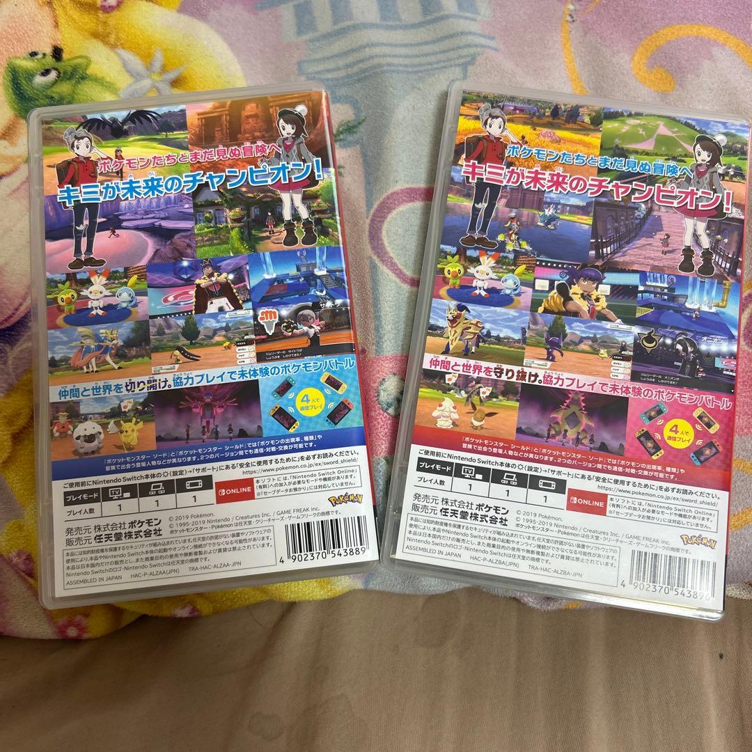 ポケモンSwitchソフト2本セット ソード＆シールド【動作確認済】