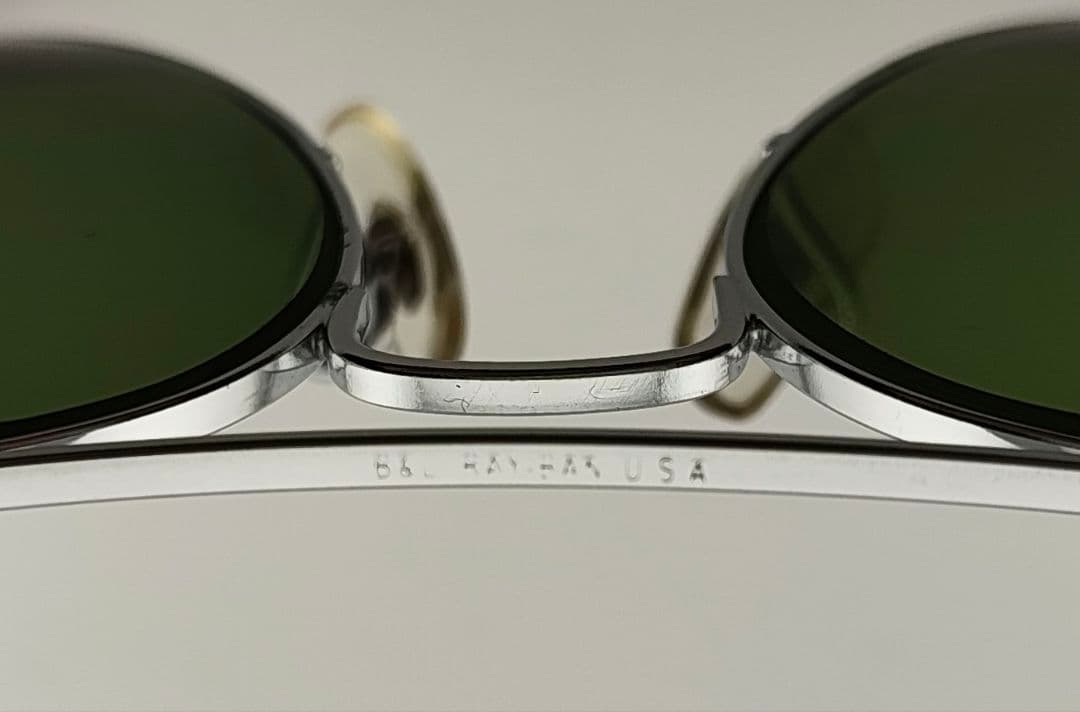 ビンテージ　B&L Ray-Ban　アビエーター　耳掛け交換品