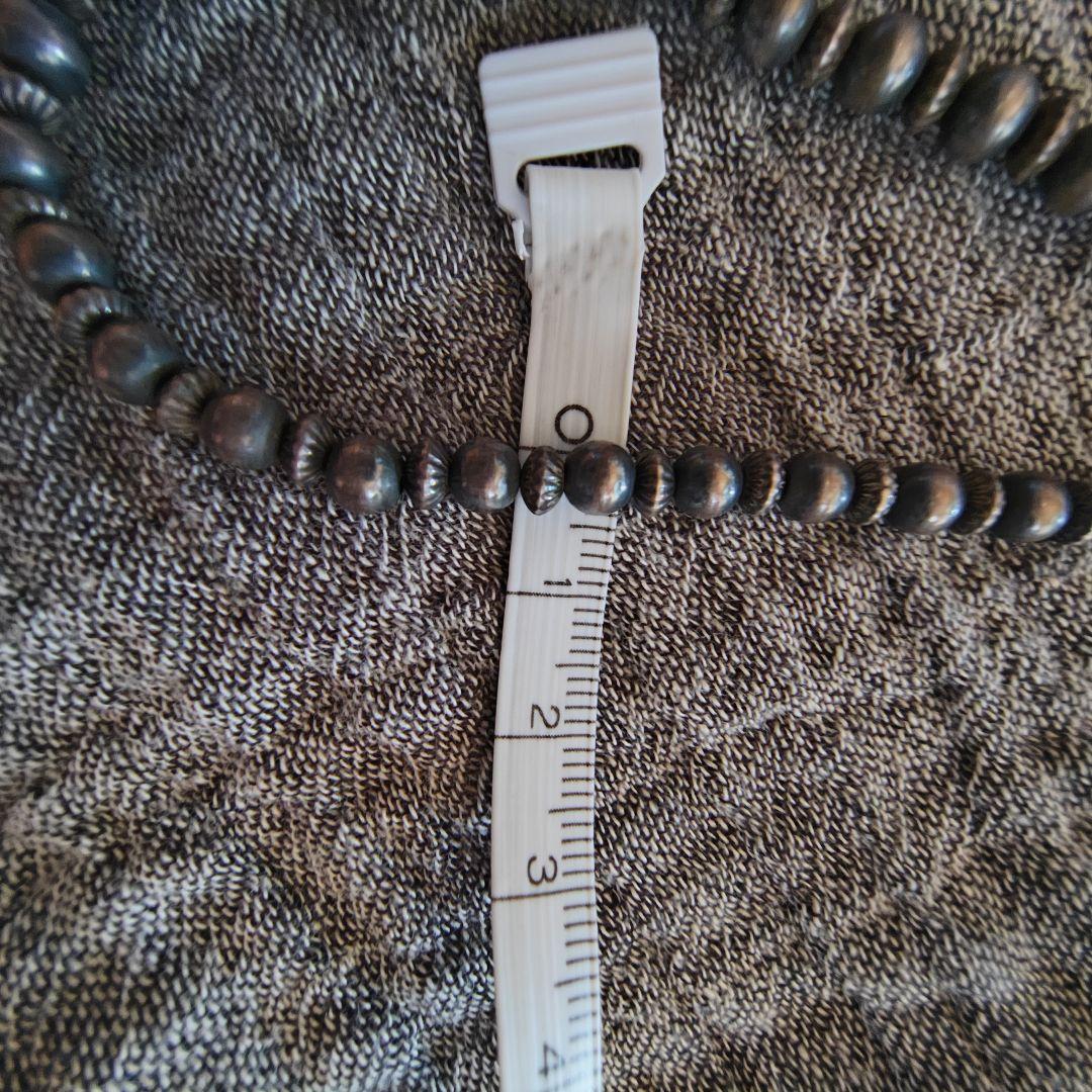 メル【入手困難】45cm ナバホ族 シルバーネックレス 燻し