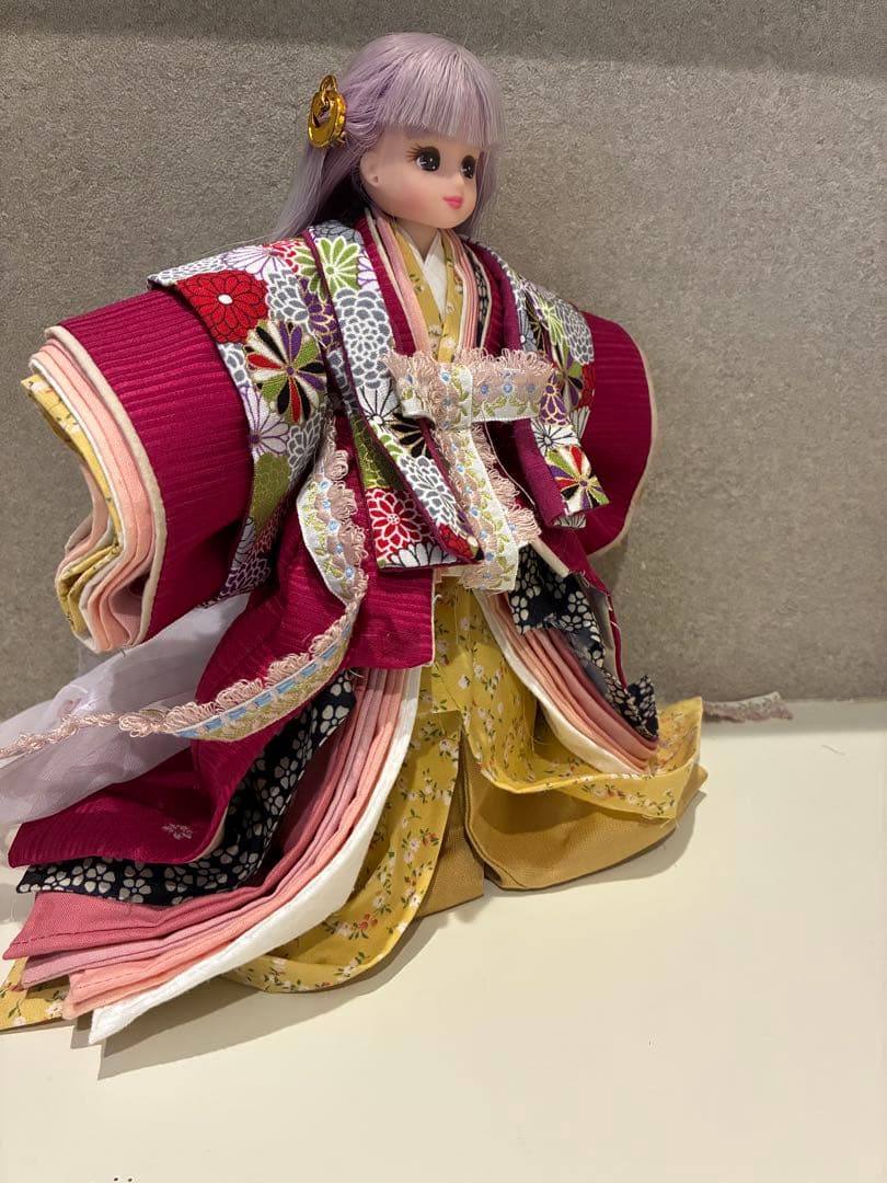リカちゃん ひな祭り 十二単風衣装 【衣装のみ】