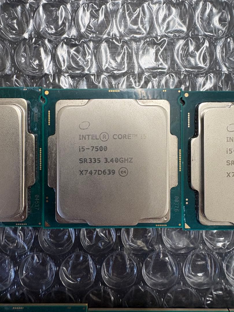 Intel i5-7500x3 & i5-6500x4 cpu 7個セット