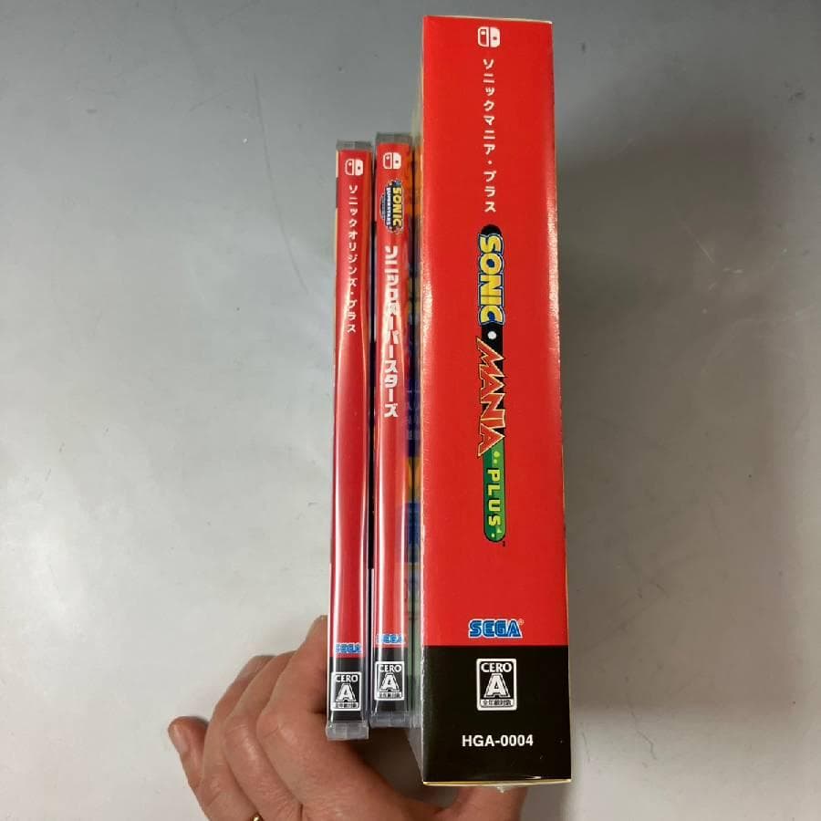 未開封 新品 3本 ソニックマニアプラス オリジンズプラス スーパースター 2