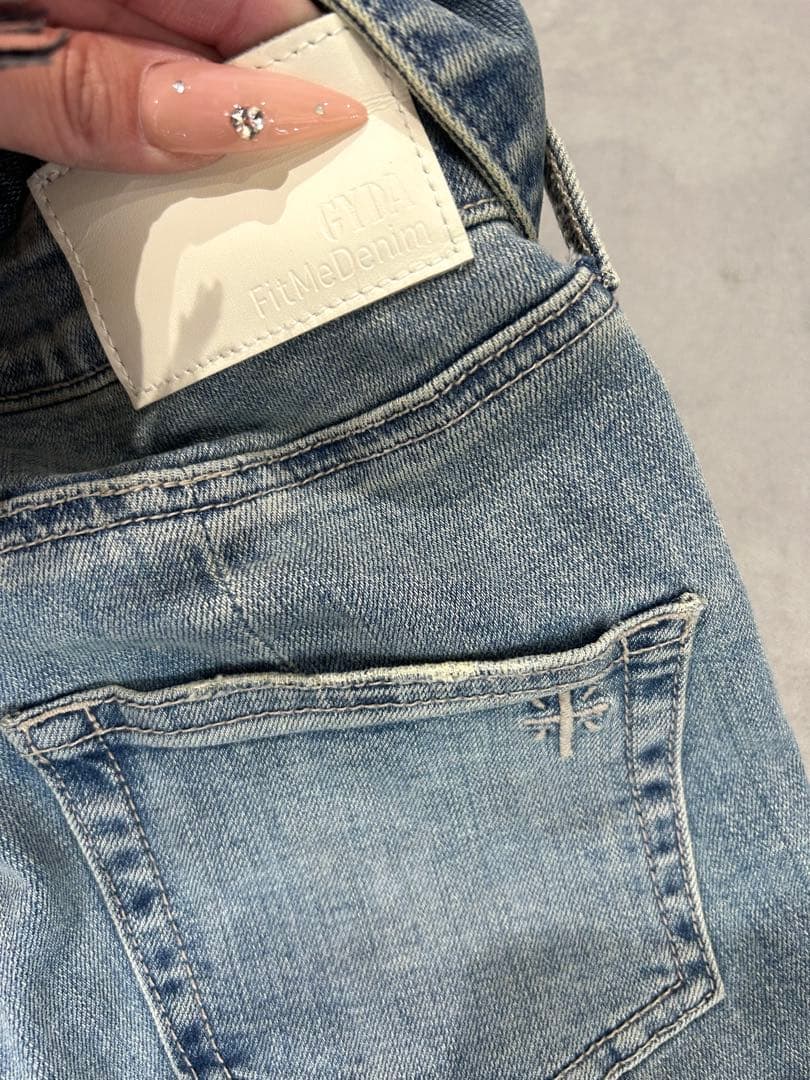 【最終値下価格】GYDA ハイウエストBACKレースアップフレアデニム Sサイズ