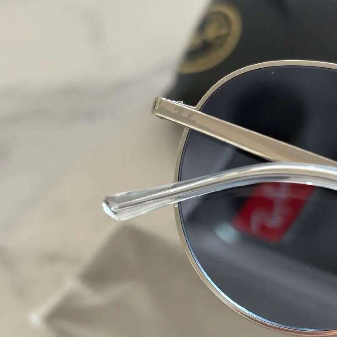 Ray-Ban ラウンドサングラス シルバー