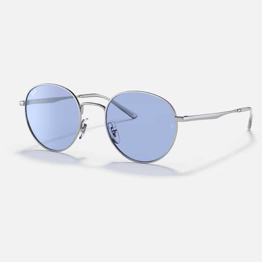 Ray-Ban ラウンドサングラス シルバー