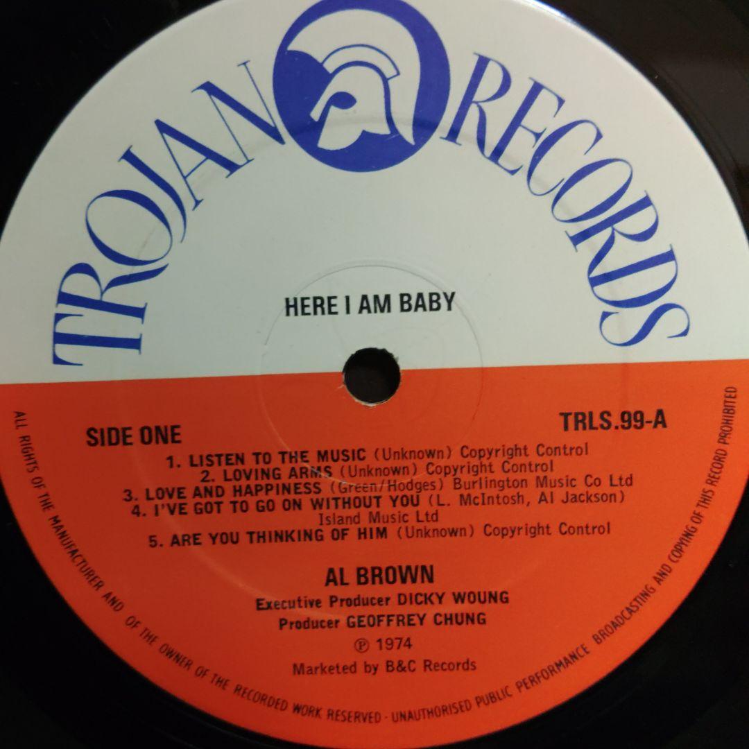 洋楽 here i am baby/al brown