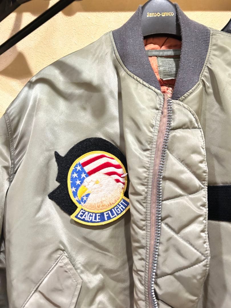 ゴ*ん様 USA製 航空自衛隊 ブルーインパルス　ジャケット　ＭＡ-1 刺繍