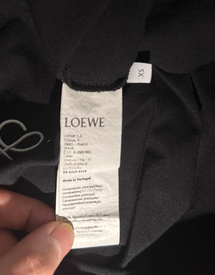 LOEWE ブラック Tシャツ【クリニーング済】