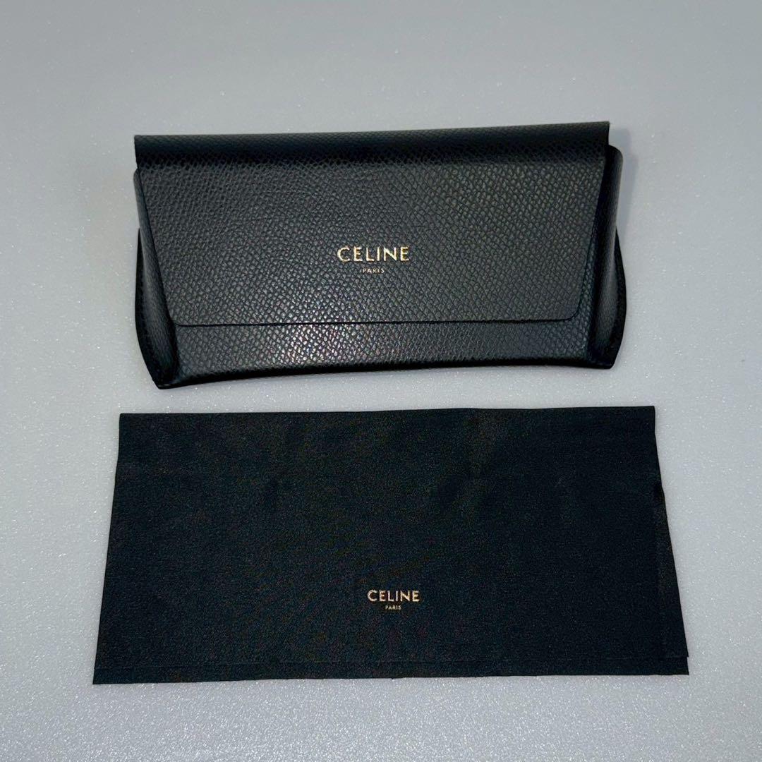 美品 24SS CELINE サイドロゴ フルリム ボストン アイウェア