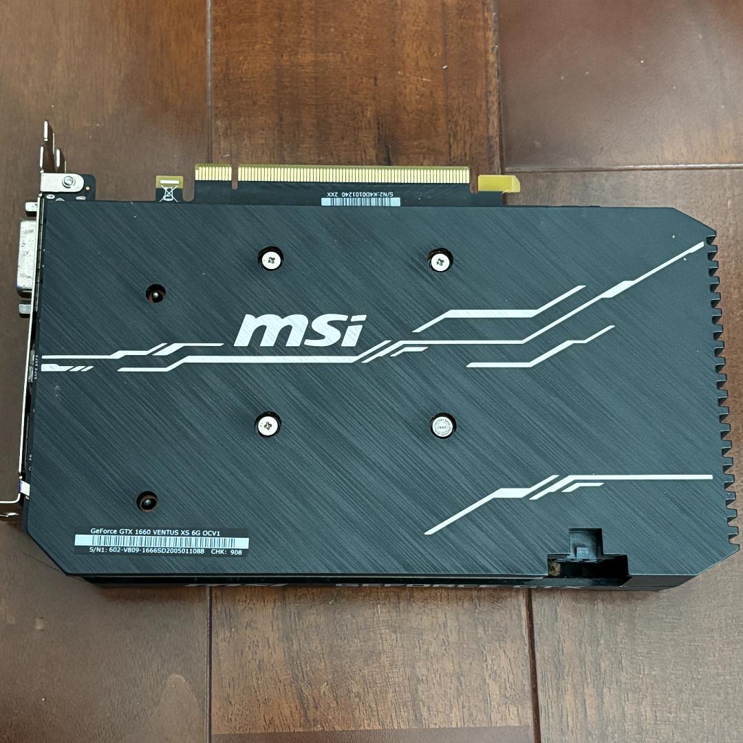MSI GeForce GTX 1660 VENTUS XS 6G グラボ