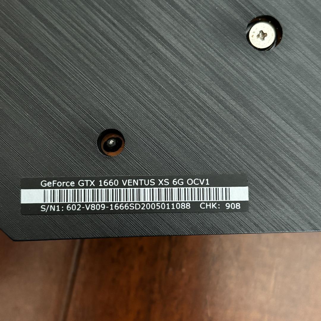 MSI GeForce GTX 1660 VENTUS XS 6G グラボ