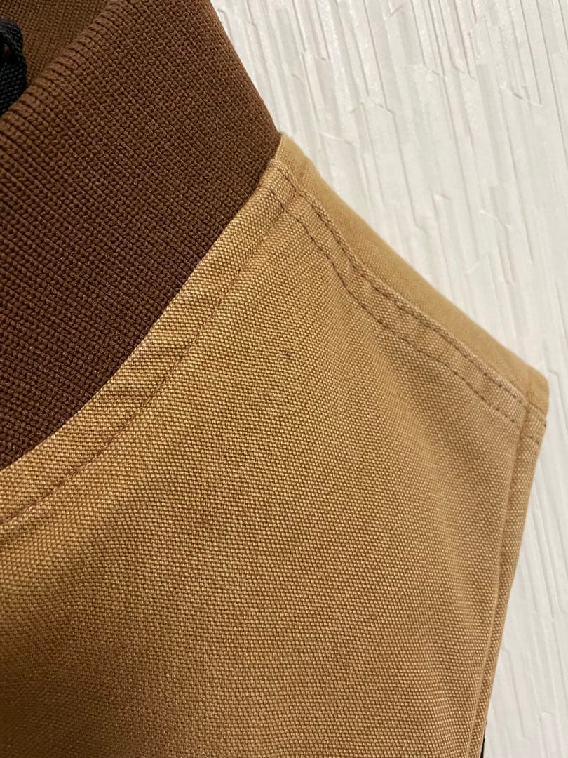 【メキシコ製01年7月】Sサイズ　Carhartt ダックベスト ブラウン 古着