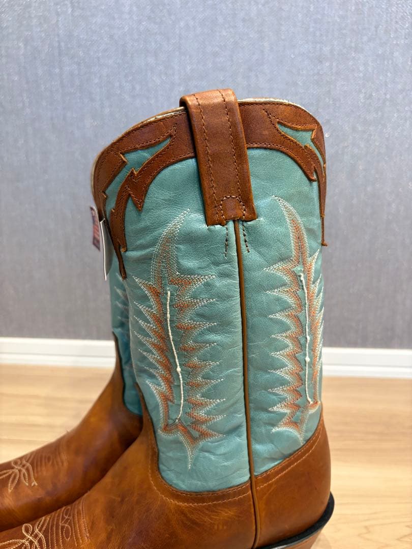 新品！Tony Lama ウエスタンブーツ ブラウン/ブルー