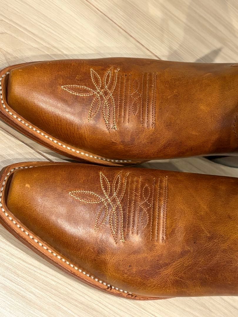 新品！Tony Lama ウエスタンブーツ ブラウン/ブルー