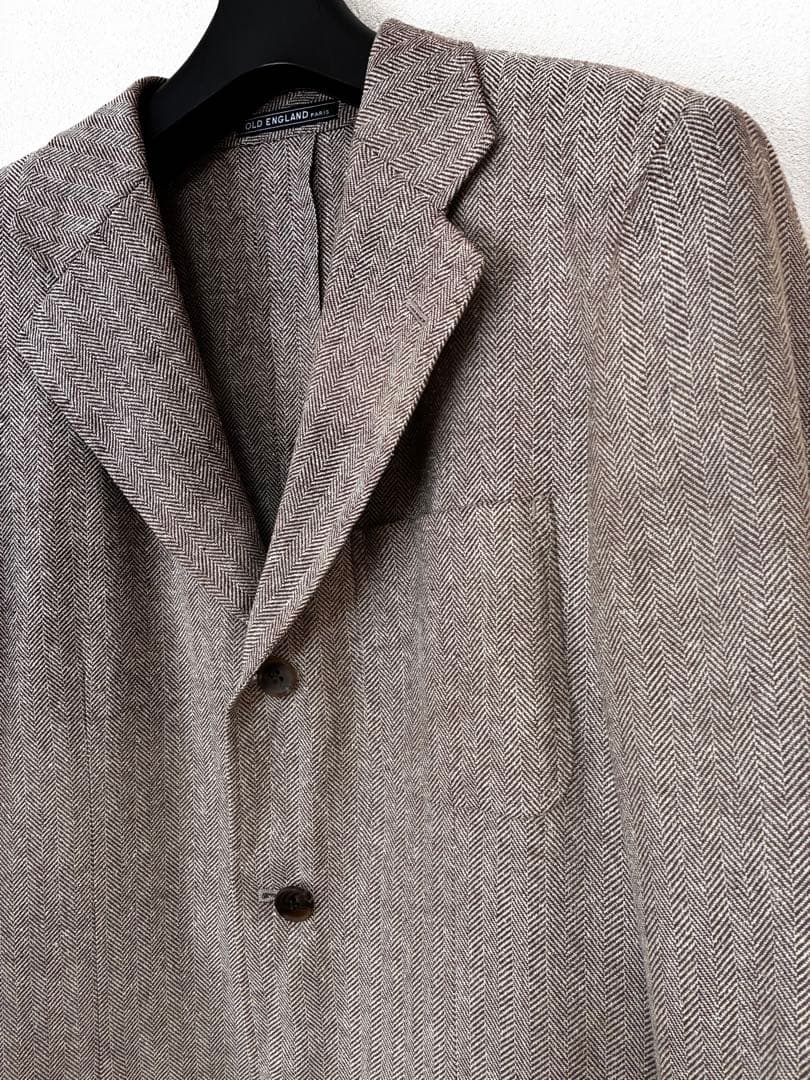 【美品】OLD ENGLAND オールドイングランド　ヘリンボーンジャケット