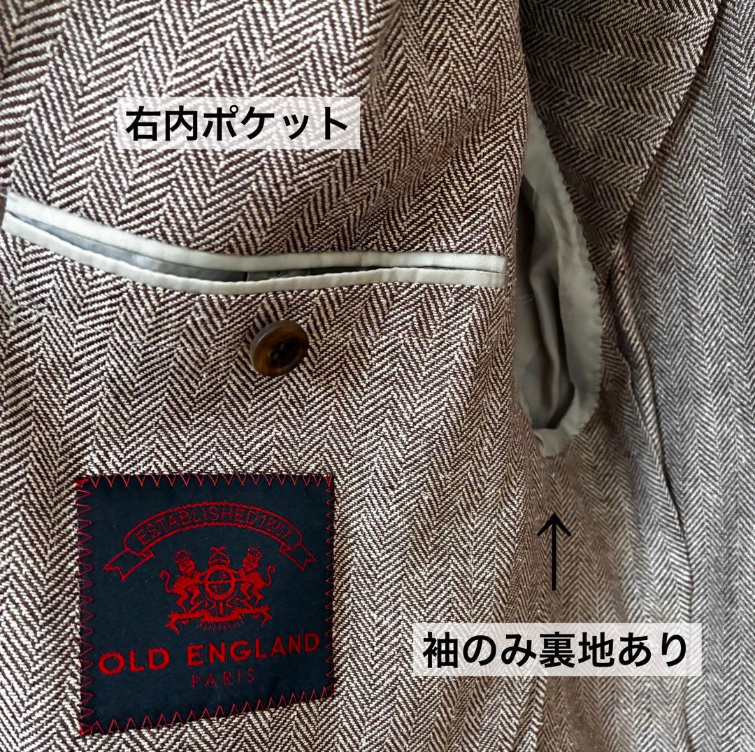 【美品】OLD ENGLAND オールドイングランド　ヘリンボーンジャケット