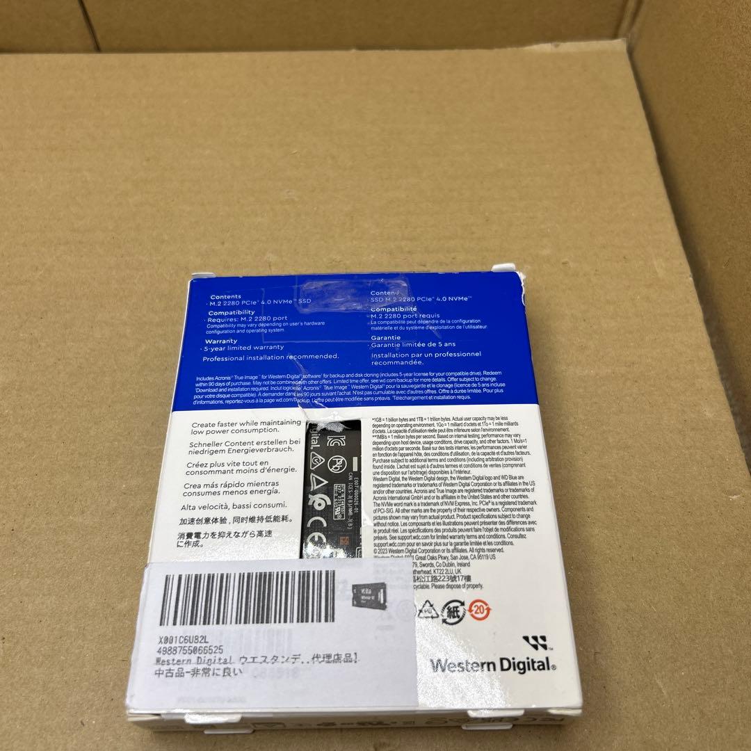 h*u様 WD Blue SN580 500GB WDS500G3B0E