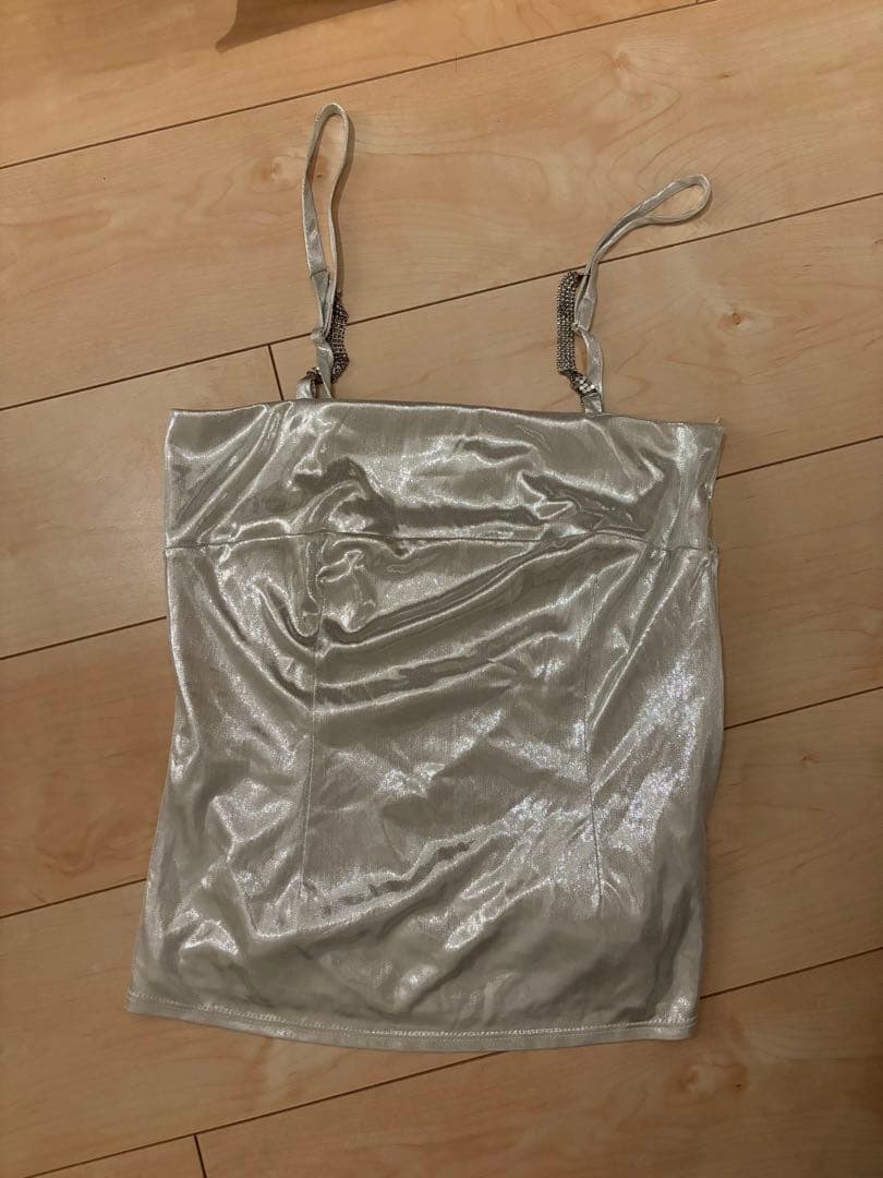 メルトザレディ mirror ball camisole silver