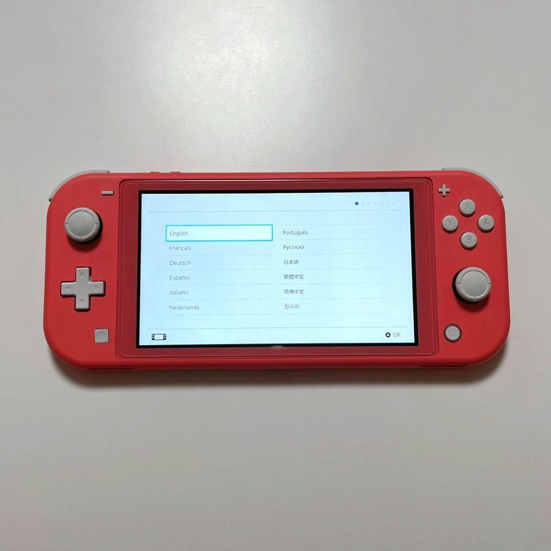 Nintendo Switch Lite コーラルピンク 本体 箱 充電器セット