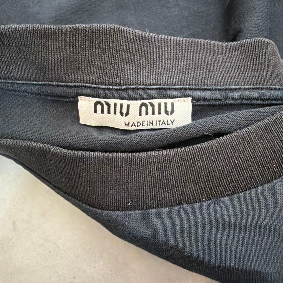 MIU MIU ミュウミュウ MM Paris フロントロゴ 半袖 Tシャツ