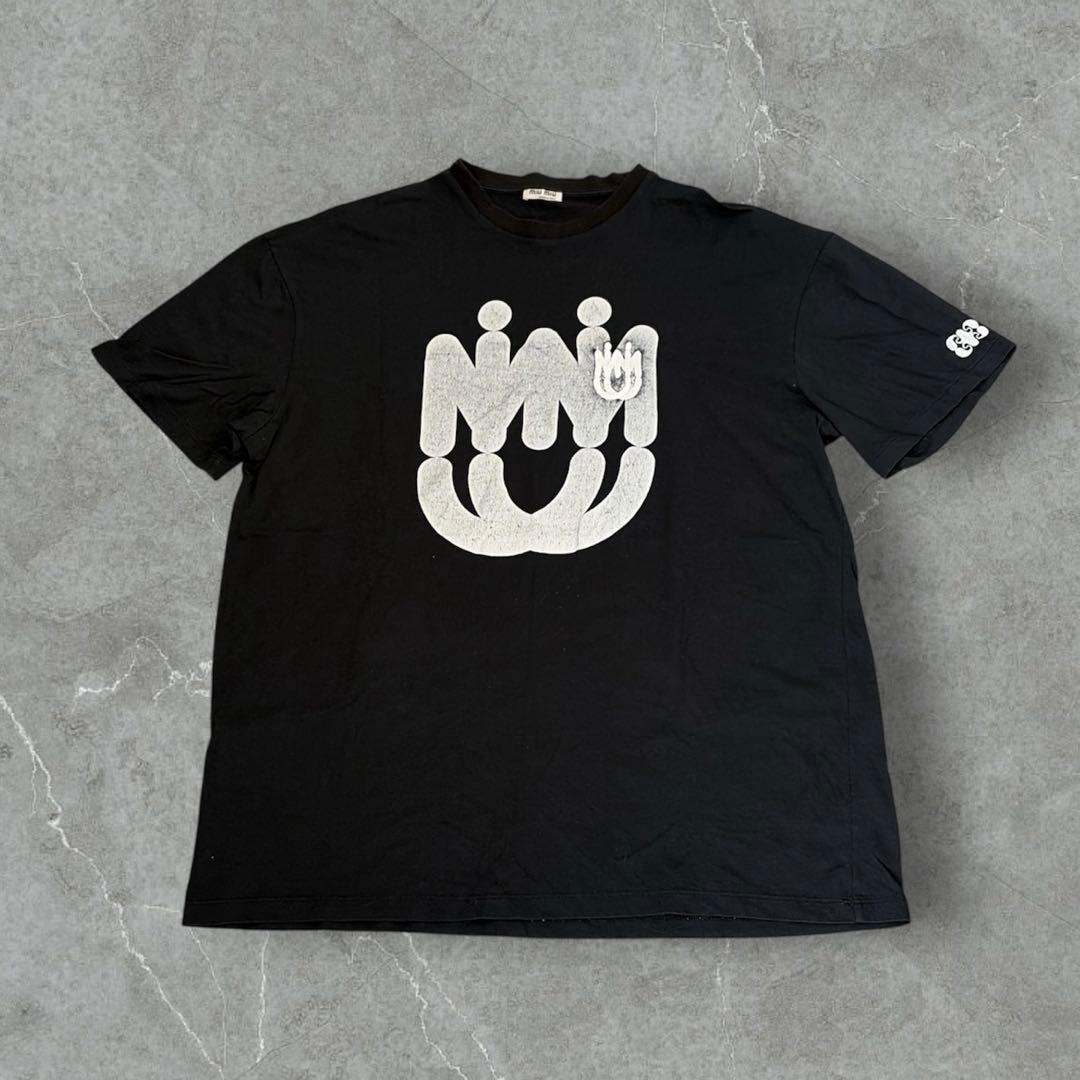 MIU MIU ミュウミュウ MM Paris フロントロゴ 半袖 Tシャツ