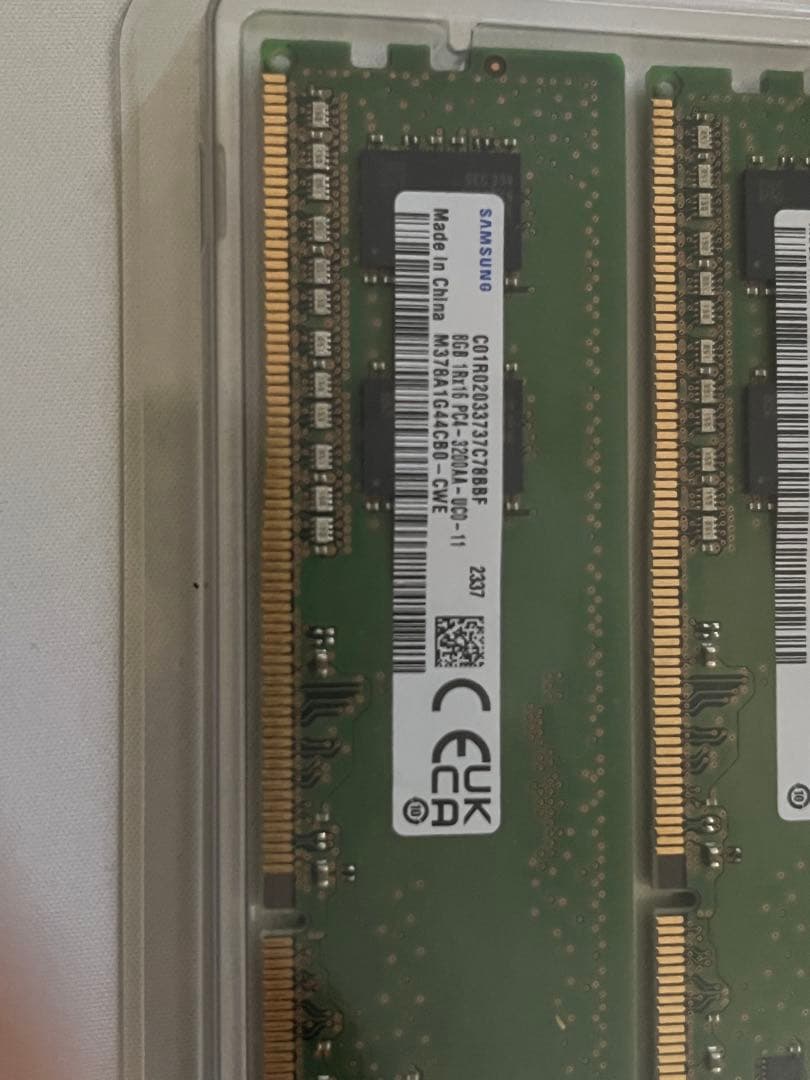 DDR4 8GB 2400MHz メモリ 2枚組