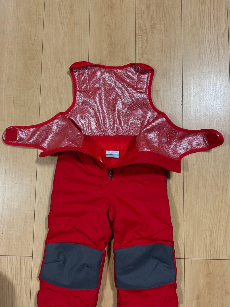 Columbia 3Tグレー×レッドスキーウェアセット