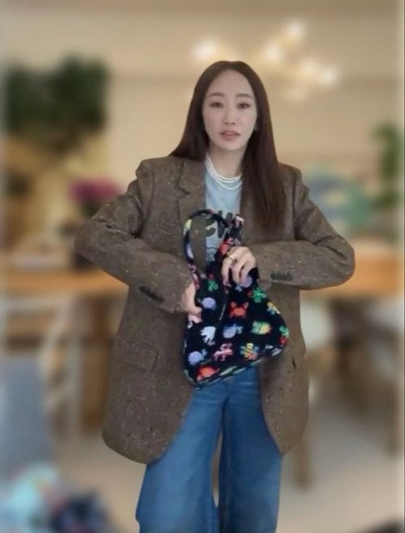 【新品タグ付】神崎恵さん私服　ZARAウールヘリンボーンブレザーXSサイズ