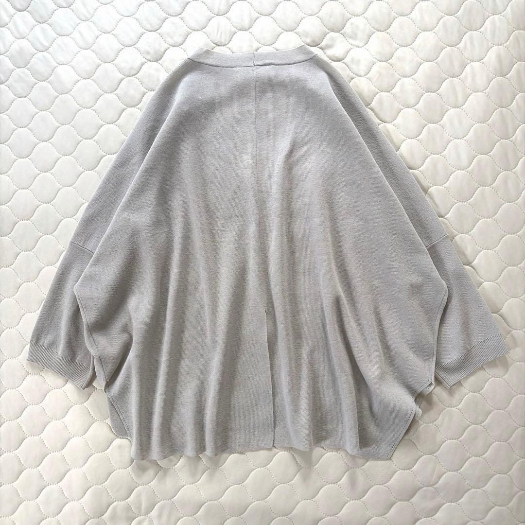 BEARDSLEY サラッとカーディガン　ハオリ　ライトグレー　FREEサイズ